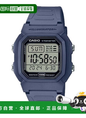 自营Casio Men's Water-Resistant Digital Watch with Blue Stra