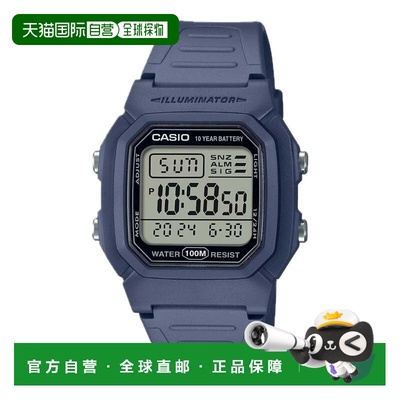 自营Casio Men's Water-Resistant Digital Watch with Blue Stra