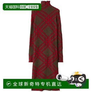 AW2024 棕色 女士連衣裙 Checkered 8093580 香港直郵BURBERRY