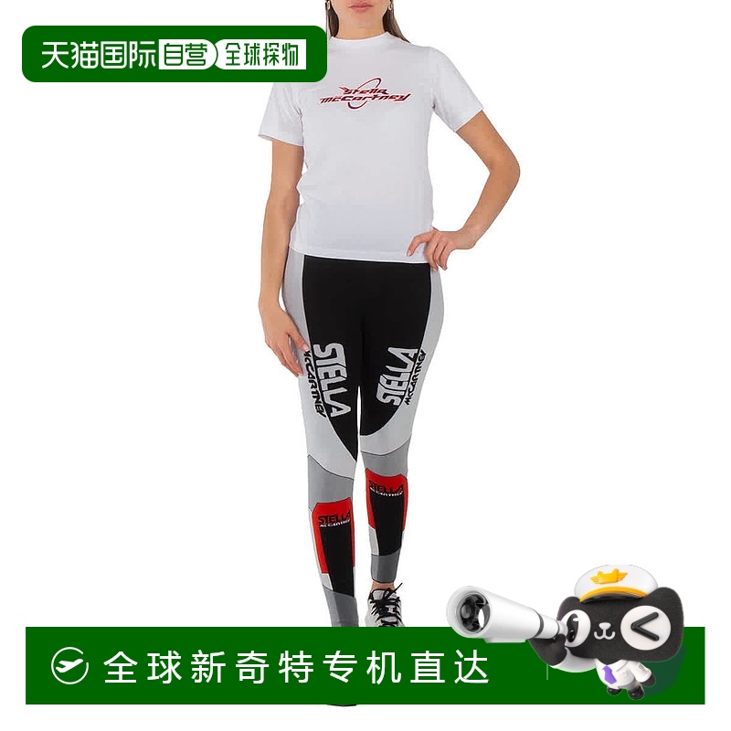 自营 Stella Mccartney女士白色标志印花T恤-白色 【美国奥莱】直