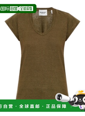 香港直邮ISABEL MARANT ÉTOILE 女士T恤 TS0014FBB1N17EDARKKHAKI