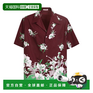 香港直邮VALENTINO 男士衬衫 XV0AAA908GBPKR SS2022 红色 Graphi
