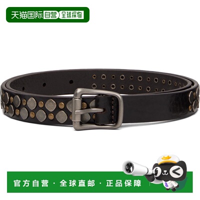 1h可退 香港直邮潮奢 Lemaire 男士 棕色 Rio Studs 20 腰带 BE00