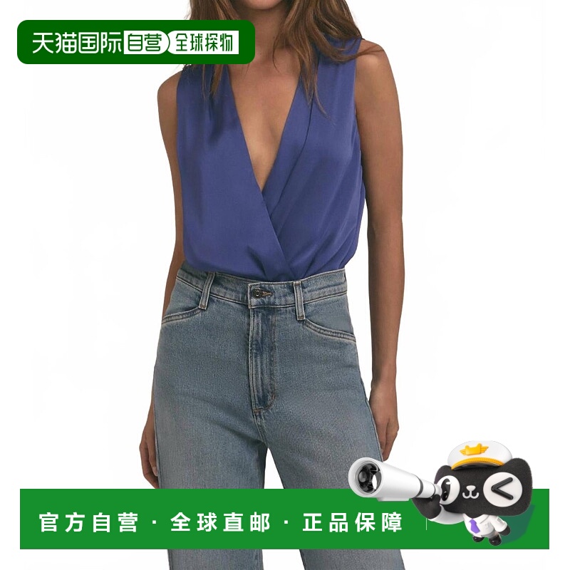自营favorite daughterSleeveless Date Blouse Bodysuit In Vene