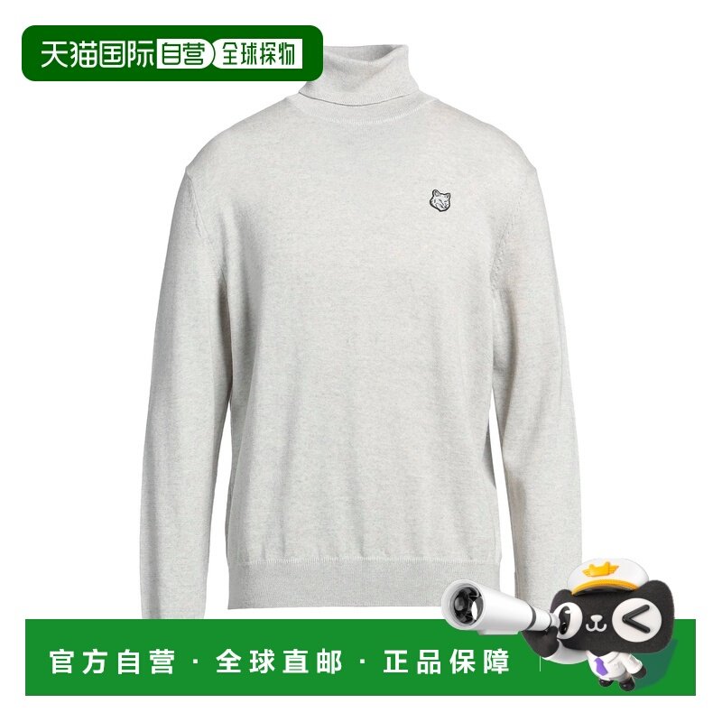 1h可退 香港直邮MAISON KITSUNE 男士 高领上衣 grey灰色 舒适时,男装,针织衫/毛衣,淘宝优惠券,粉丝福利购,淘宝优惠卷