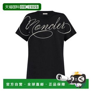 SS2025 1h可退 8C0000389AUO778 女士T恤 黑色 香港直邮MONCLER