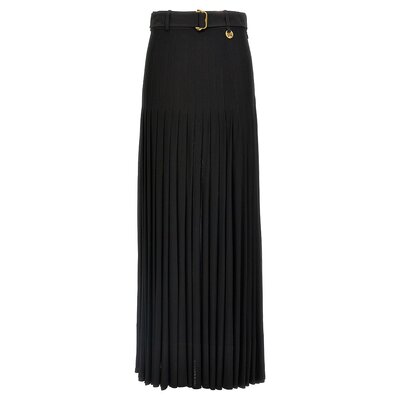 BURBERRY 女士半身裙 8107609BLACK SS2025 黑色 Pleated skirt