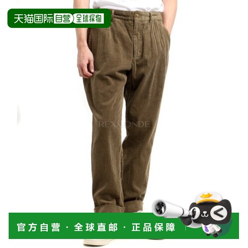 Engineered Garments Andover Pant B - 卡其色棉质4.5W灯芯绒长