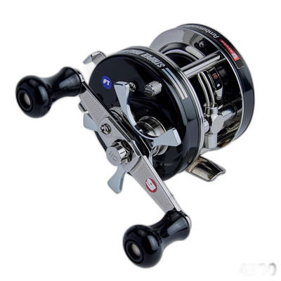 日本直邮Abu Garcia 大使 4500 Striper 黑色右手柄 24 年模型船