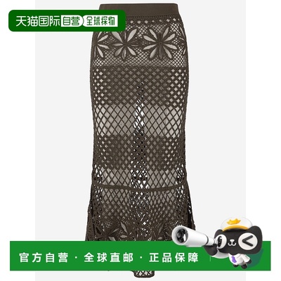 香港直邮PINKO 女士半身裙 104732A2FFX26 SS2025 绿色 MIDI Skir