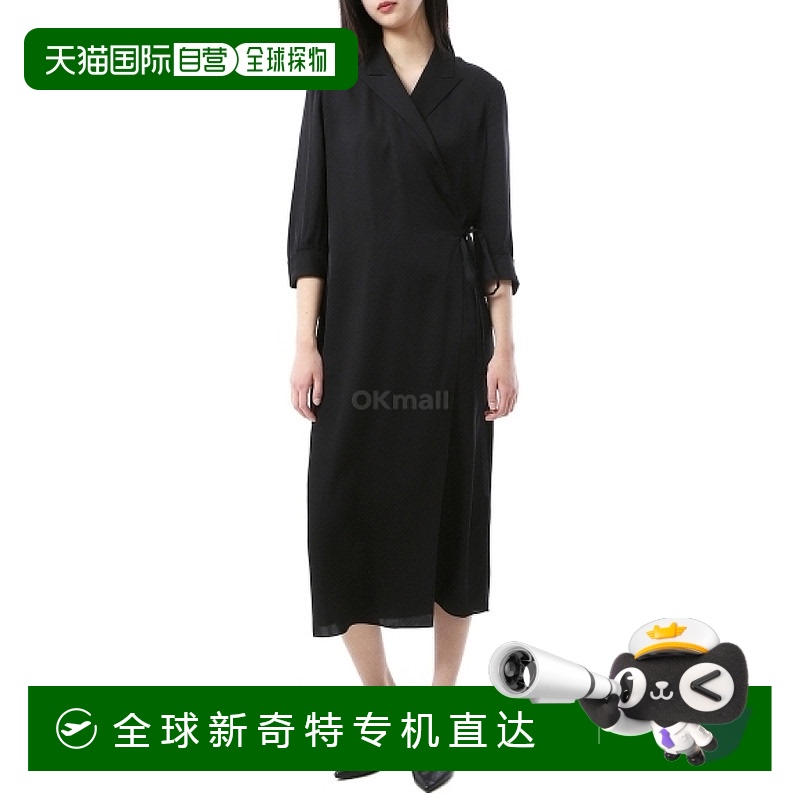 韩国直邮Theory 翻领重叠连衣裙 (O1102608 001) 一件