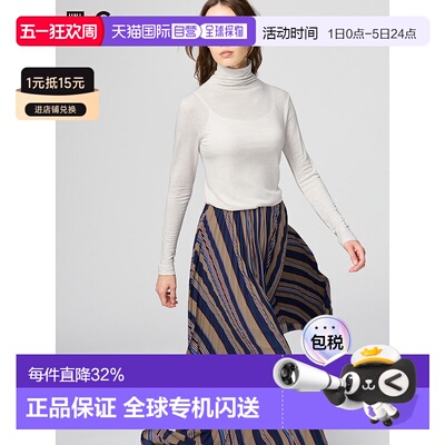 日本直邮Uniqlo Uniqlo 极暖Heattech羊绒混纺高领T恤 471601内搭