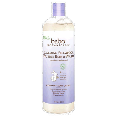香港直发Babo Botanicals芭葆儿童沐浴露薰衣花草绣线菊味泡泡浴