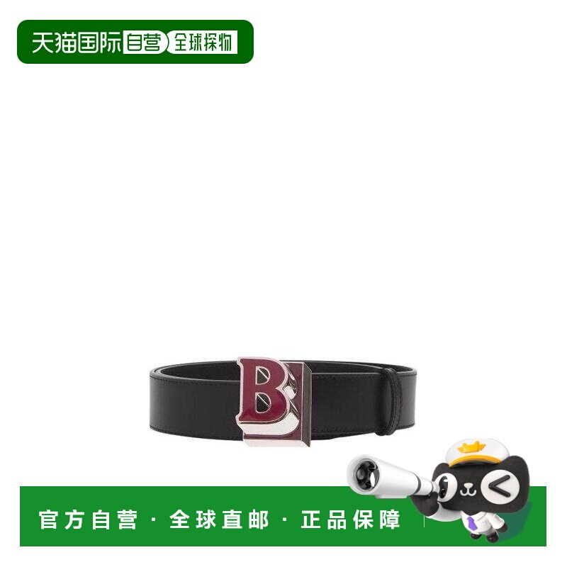 1h可退 香港直邮BURBERRY 男士腰带 80493771 SS2022 黑色 字母图