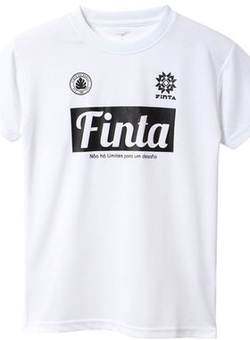 日本直邮FINTA JR 练习 T 恤足球 FT8755-0100 短袖