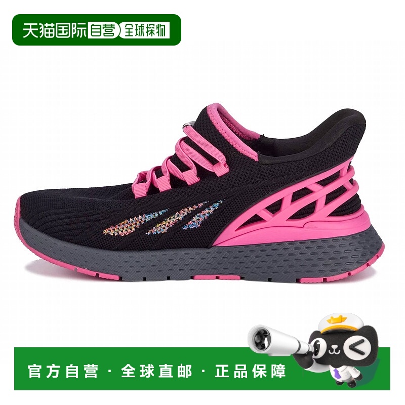 自营drewWomen Halo Sneakers - Wide In Black/pink Mesh Combo