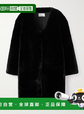1h可退 香港直邮The Frankie Shop 女士 Matera 宽松款长毛绒大衣