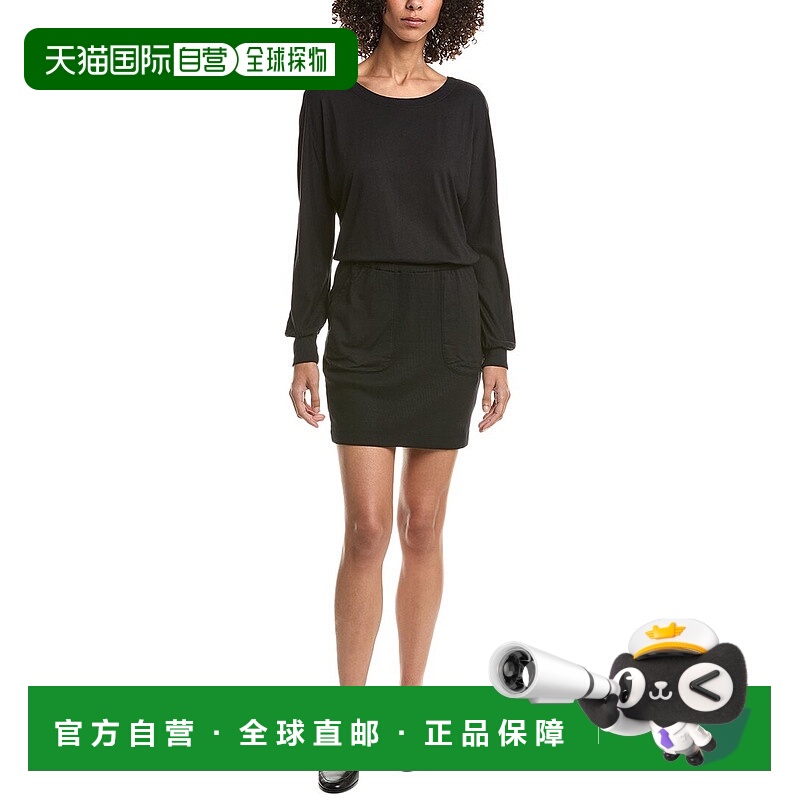 自营Michael Stars Mirabelle T恤连衣裙-黑色 美国奥莱直发