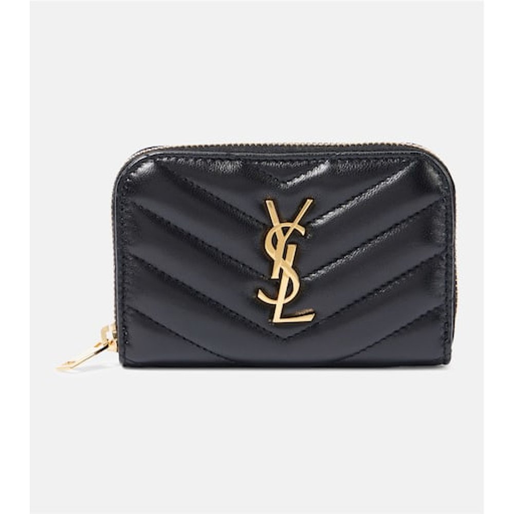 Saint Laurent 圣罗兰 女士 Cassandre 麦特拉斯凸纹皮革零钱包