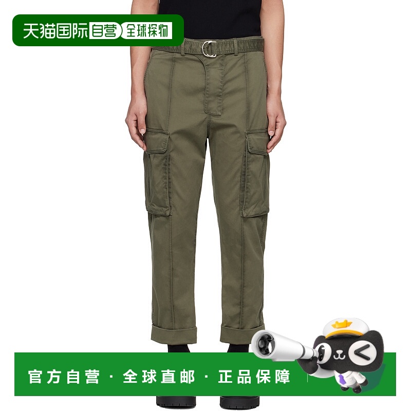 香港直邮Balmain 巴尔曼 男士 绿色 Tailored Slouch Cotton 工装