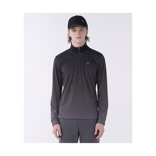 日本直邮 LANVIN SPORT 渐变印花半拉链长袖衬衫 适合男性高尔夫