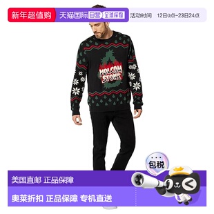 自营Volcom Holi Dazed Sweater Men's Black Long Sleeve Pullov