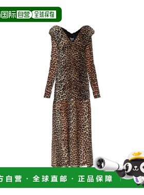 香港直邮GANNI 女士连衣裙 A103017211131365 SS2026 棕色 Dress