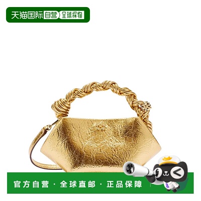 香港直邮GANNI 女士手提包 B2100030339 SS2026 金色 Ganni Tote