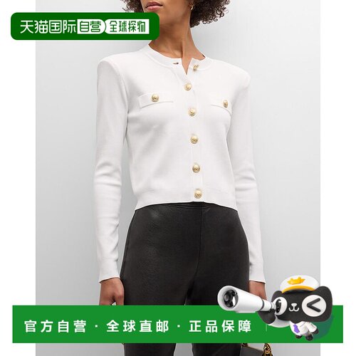 1h可退 【美国直邮】L Agence 图卢兹开衫 女士毛衣 修身设计 进