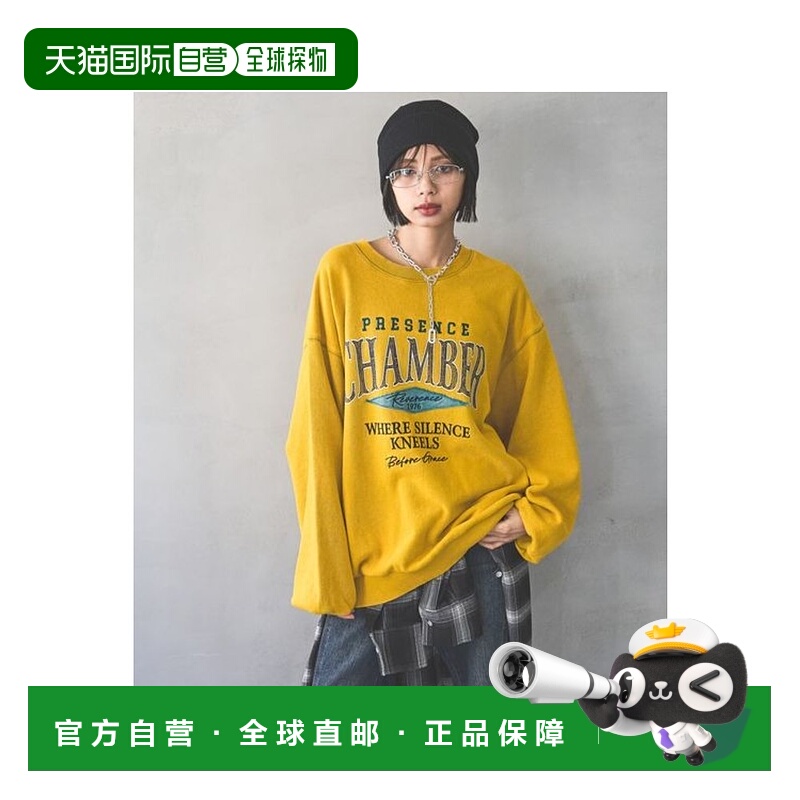 1h可退 日本直邮PAGEBOY 女装 宽松落肩设计 纯棉刺绣混搭logo休