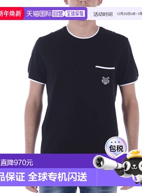 香港直邮KENZO 男士T恤 4BA5TS001NER99 SS2022 黑色徽标 男装T恤