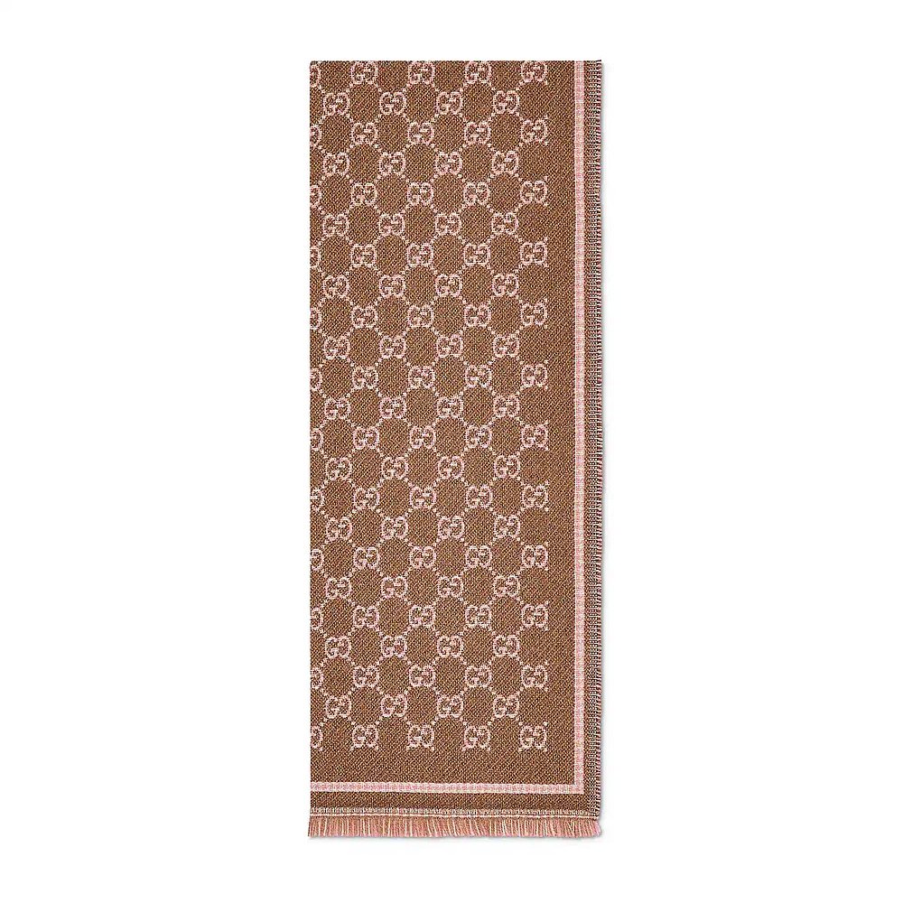 GUCCI 古驰 25秋冬 839035 3GAMQ 2572 女士 丝巾 GG羊毛围巾