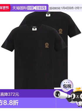 香港直邮Versace 短袖T恤两件装 1A10011AU10193A1008范思哲