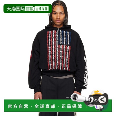 1h可退 香港直邮潮奢 Palm Angels 棕榈天使 男士 黑色 Flames Fl