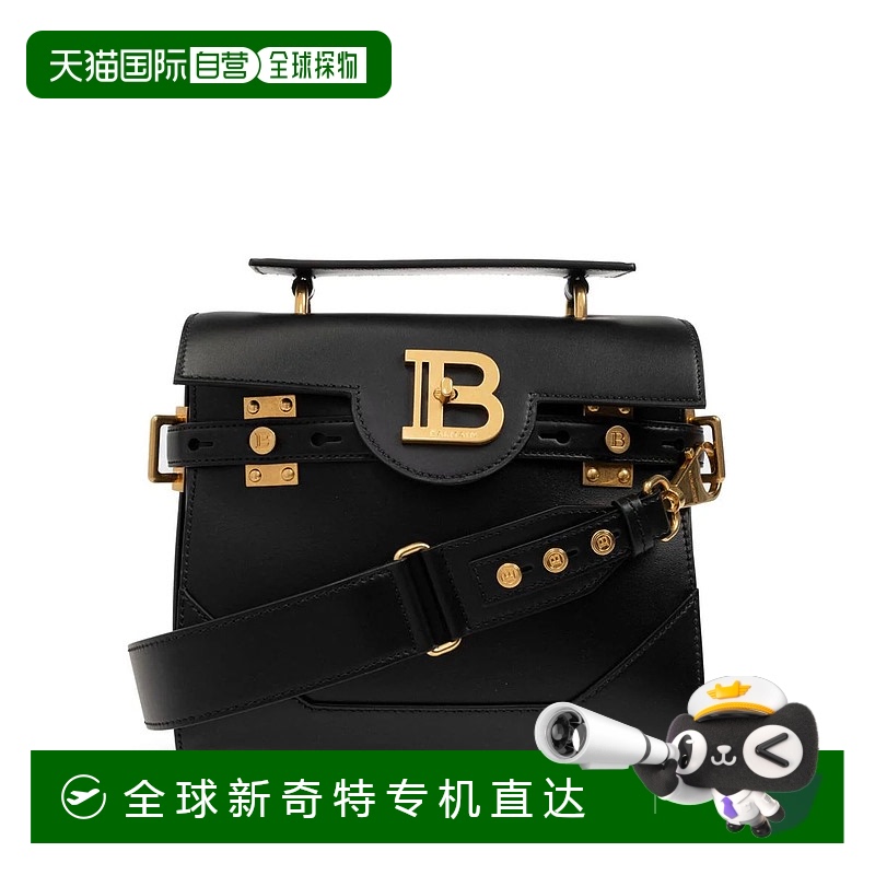 1h可退 香港直邮BALMAIN 女士手提包 DN1DB526LAVE0PANOIR CO 黑