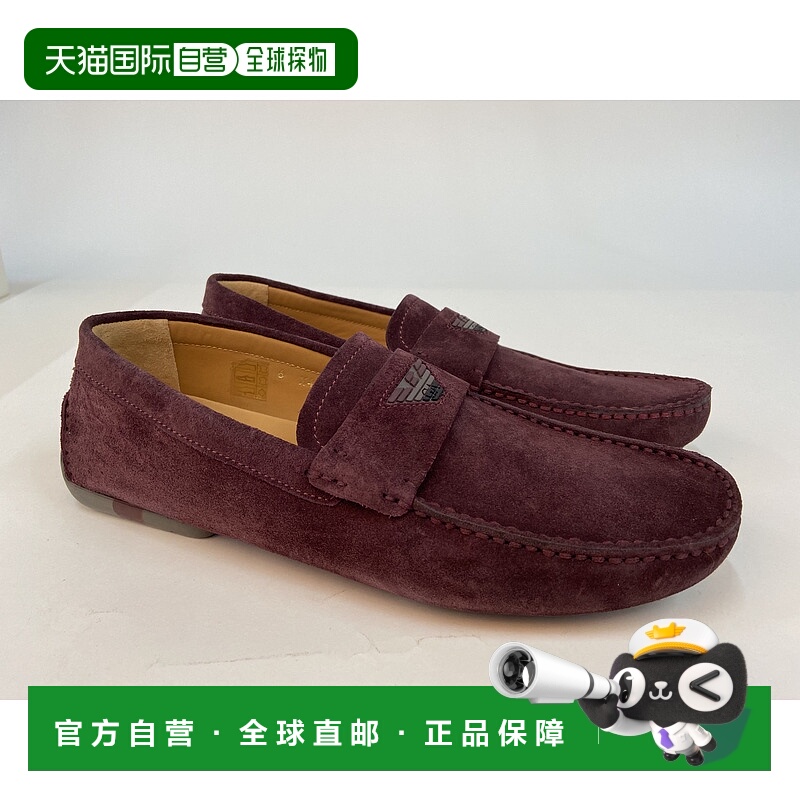 香港直邮Emporio Armani 徽标商务休闲鞋 X4B059XC424男鞋乐福鞋