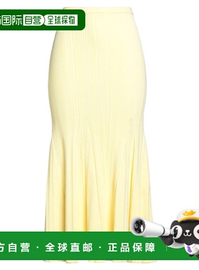 1h可退 香港直邮Self-Portrait 女士 中长半身裙 yellow黄色 舒适