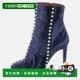 Navy Boots Blue Follie 自营Aquazzura Ankle Velvet Pearls