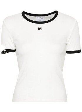 Courreges 短袖T恤 124JTS117JS0070