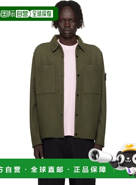 1h可退 香港直邮Stone Island 石头岛 男士 绿色 5100058 Felted