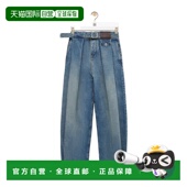 女士牛仔裤 S359Y11XED6395 SS2026 香港直邮LOEWE 蓝色 系腰带牛