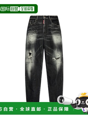 香港直邮DSQUARED2 女士牛仔裤 S75LB0973S30503900 AW2024直筒裤