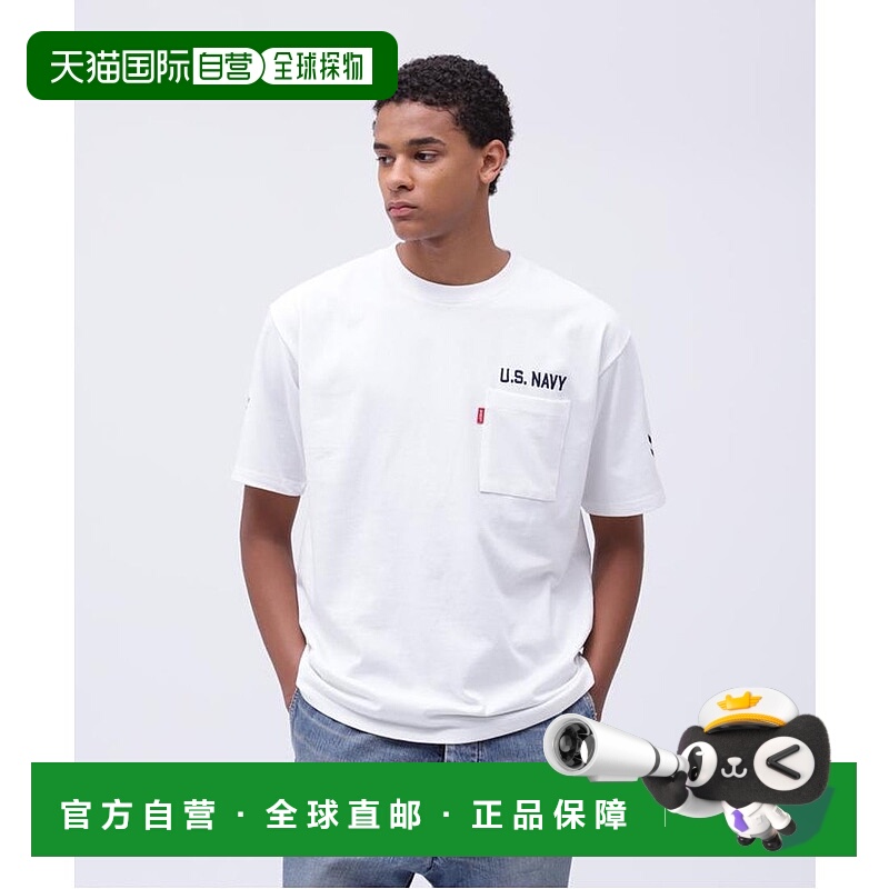 日本直邮AVIREX 海军口袋短袖T恤 [AV1129EM025453]
