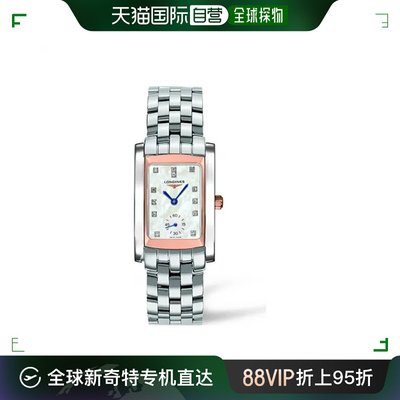 香港直邮浪琴/Longines 黛绰维纳系列 22.40 X 26.85 MM 18k玫瑰