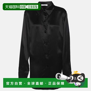 自营Marina Rinaldi Black Silk Long Sleeve Shirt - black 美国