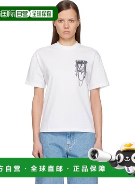 1h可退 香港直邮潮奢 CARHARTT WIP 女士 白色 Inverted Charm T