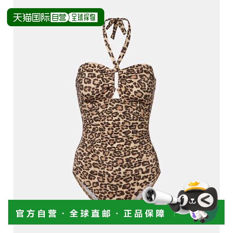 1h可退 香港直邮ZIMMERMANN 女士 Wanderlust 豹纹泳衣 colorful