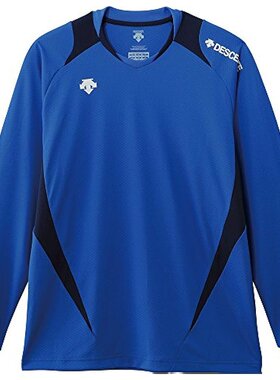 日本直邮Descente迪桑特男士女士运动衫蓝色长袖徽标DSS-5410