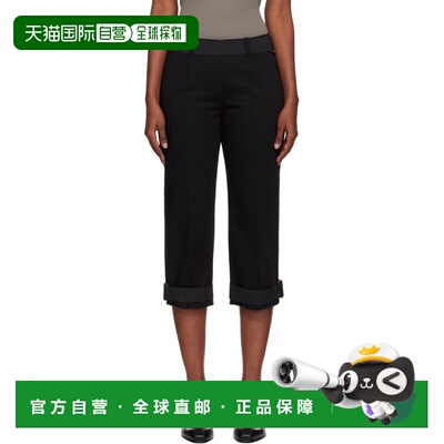 香港直邮Our Legacy 女士 黑色 Sporty Capri 长裤 W4254STBlackM