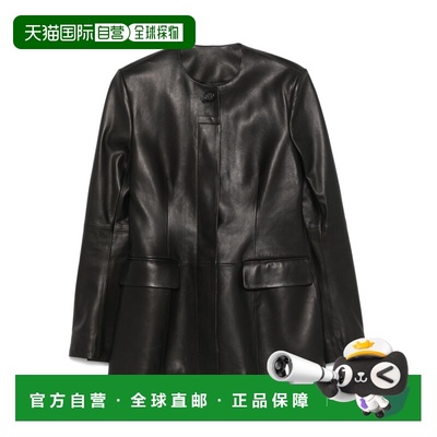 1h可退 香港直邮潮奢 toteme 女士 皮革夹克 252WRO0192LE0127BLA